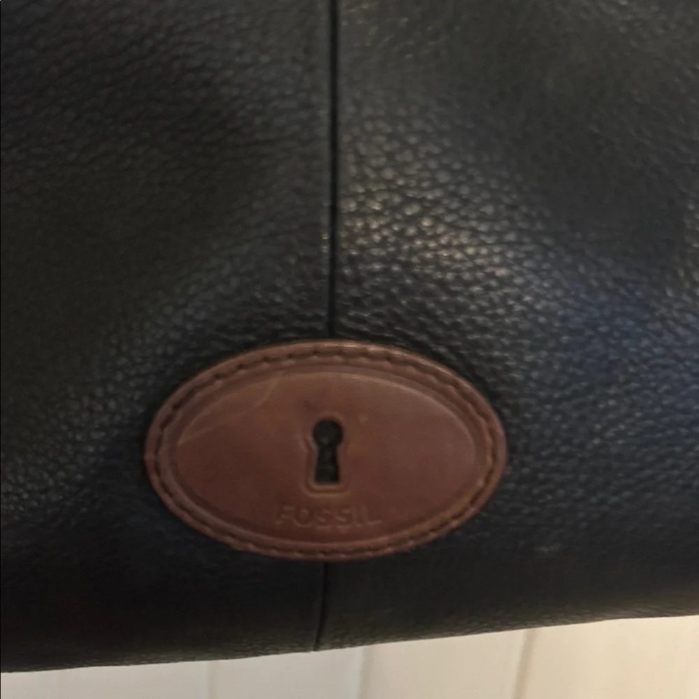 Fossil Black Leather Crossbody Bag - Picture 9 of 9